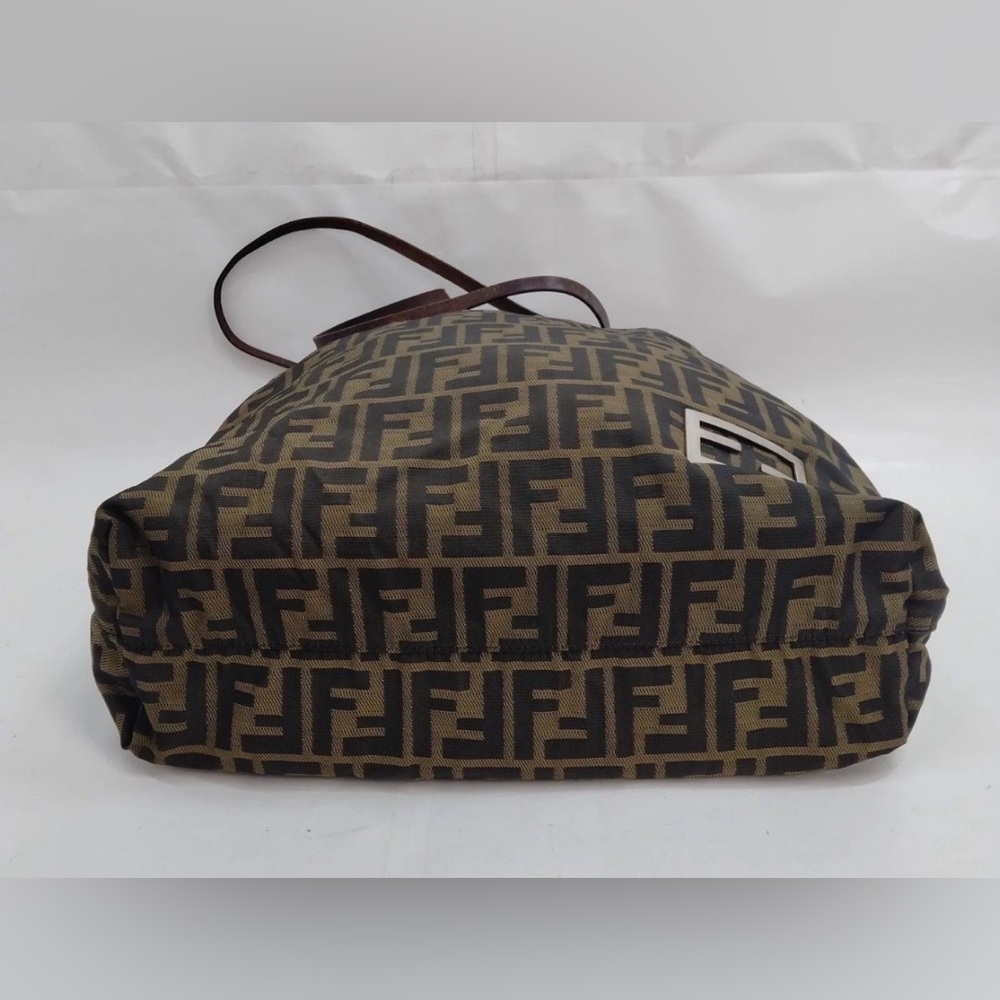 Fendi shoulder tote Zucca FF monogram canvas brown large bag - Picture 3 of 11